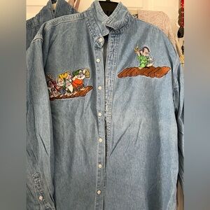 Snow White and the seven dwarves denim shirt